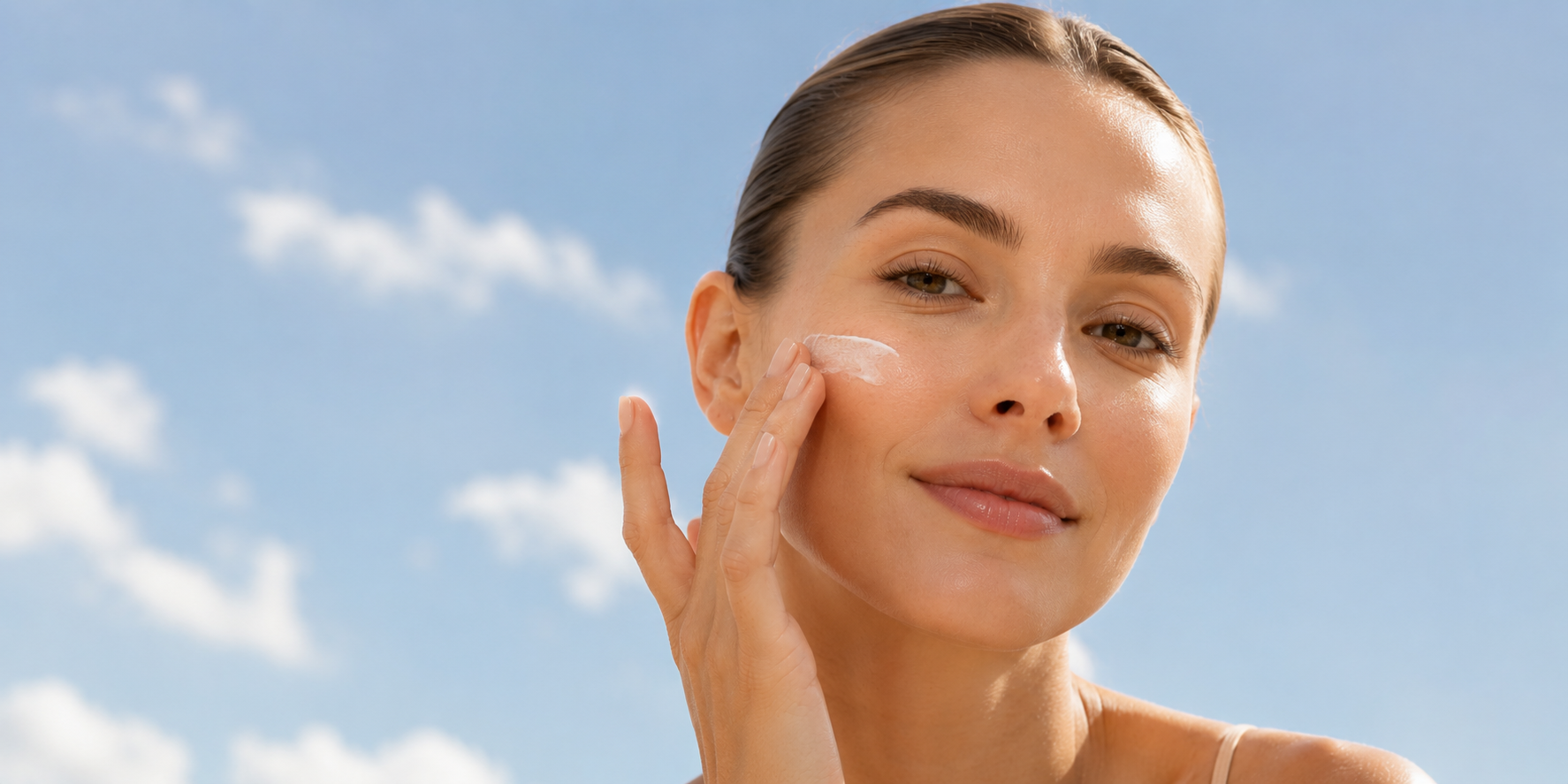 SUN Care NINE99 Model trägt sie auf